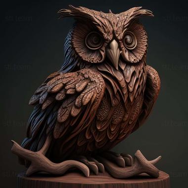 3D model Otus beccarii (STL)